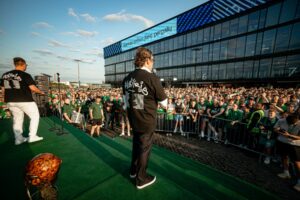 „Žalgirio“ susitikimas su fanais / zalgiris.lt nuotr.