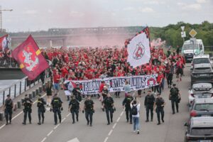 „Žalgirio“ ir „Ryto“ fanai / R. Tenio nuotr.