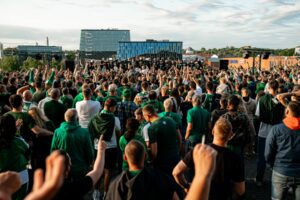 „Žalgirio“ susitikimas su fanais / zalgiris.lt nuotr.
