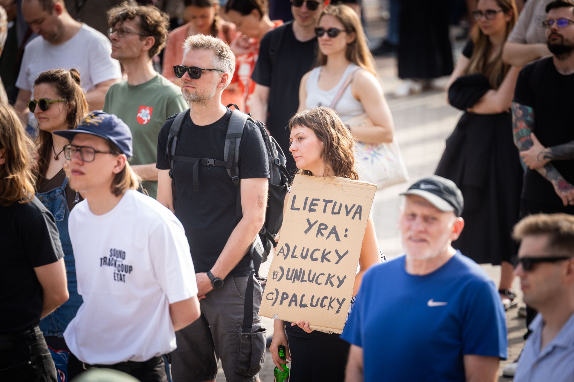 Prie Seimo – protestas prieš premjerą / R. Riabovo / BNS nuotr.