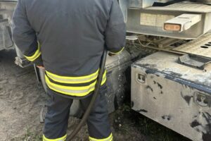 Avarija A1 magistralėje / Įmonės „Vakarų amatininkai“ nuotr.