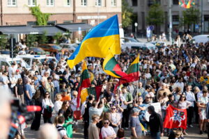Prie Seimo – protestas prieš premjerą / R. Riabovo / BNS nuotr.