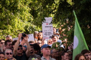 Prie Seimo – protestas prieš premjerą / R. Riabovo / BNS nuotr.