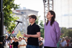 Prie Seimo – protestas prieš premjerą / R. Riabovo / BNS nuotr.