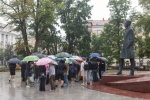 Abiturientų protestas / BNS, R. Riabovo nuotr.