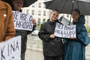 Abiturientų protestas / BNS, R. Riabovo nuotr.