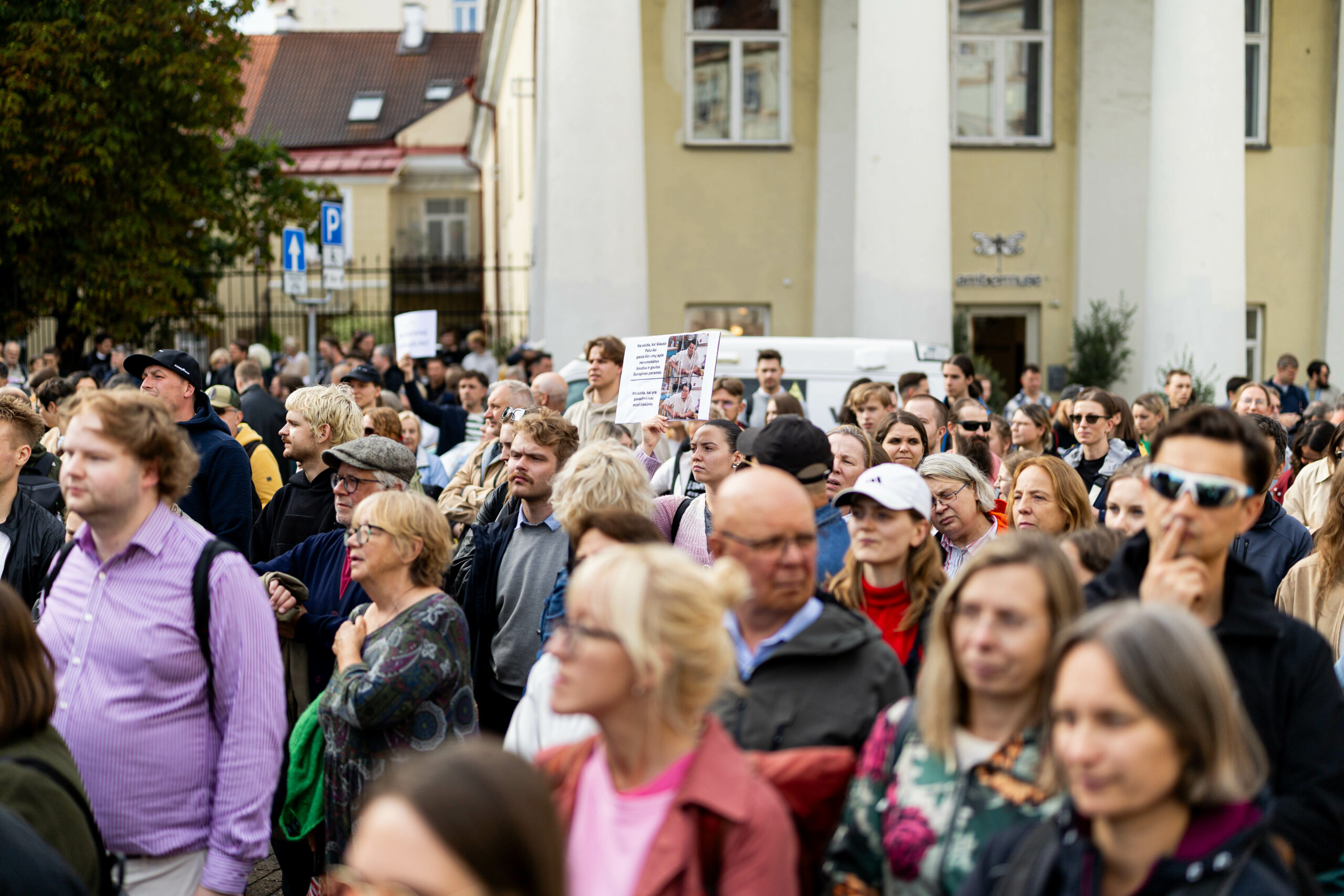 Protestai "Prezidente, kur Jūsų stuburas?" / ELTA / Ž. Gedvilos nuotr.